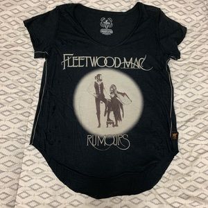 Distressed Black Fleetwood Mac Tee size S